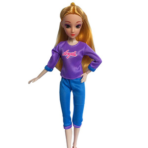 Neue 11-Zoll-Barbene Mini Princess Doll DIY Freizeit kleidung & Yoga Sportswear Weiches Cartoon-Spielzeug für Babys, die Kleid spielen - Product Image 6