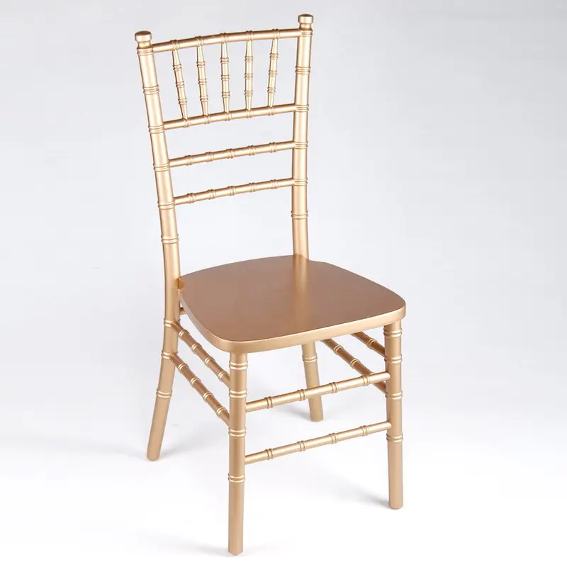 เก้าอี้จัดเลี้ยงโลหะหรืออลูมิเนียมสแตนเลส,เก้าอี้งานแต่งงานสีทองแบบซ้อนได้เก้าอี้ Chiavari สำหรับจัดเลี้ยงงานอีเว้นท์