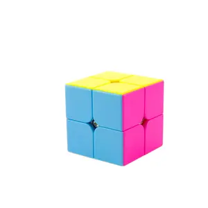 Yongjun YJ YuPo 2x2x2 Magic Cube Educational Game Puzzle Cubes Pink Stickerless Smooth 2by2 Speed Cube Toys Gifts