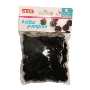 Pallina di Nastro Ilan 2Cm Nera per Decorazioni Fai-da-Te - Product Image 2