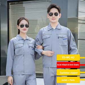 Ropa de Trabajo de Alta Resistencia para <span class=keywords><strong>Hombre</strong></span> - Overoles Resistentes a Ácidos/Ácido Sulfúrico + Antiestáticos, Bordado Personalizado - Product Image 2