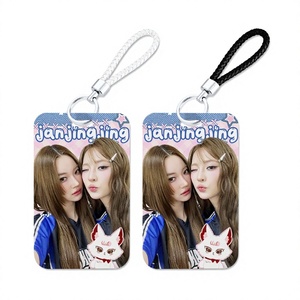 Porta Tarjetas Personalizado Estilo Coreano CP, Protector de Tarjetas de Identificación de Plástico con Diseño Deslizante de <span class=keywords><strong>Jan</strong></span> & Jingjing - Product Image 3