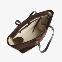 Grand sac fourre-tout en daim, sac à bandoulière pour femme, sac à main en cuir nubuck, sacs messager pour voyage