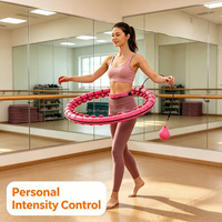 Hula Hoop Smart Ponderato per Fitness, Facile da Montare, per Perdita di Peso, per Adulti, Uomini, Donne, Studenti, Bambini, Montaggio Semplice