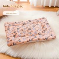 Couverture réversible double couche pour animaux de compagnie, tapis chaud pour chat avec imprimé animal, fonction chauffante, couverture pour petit chien