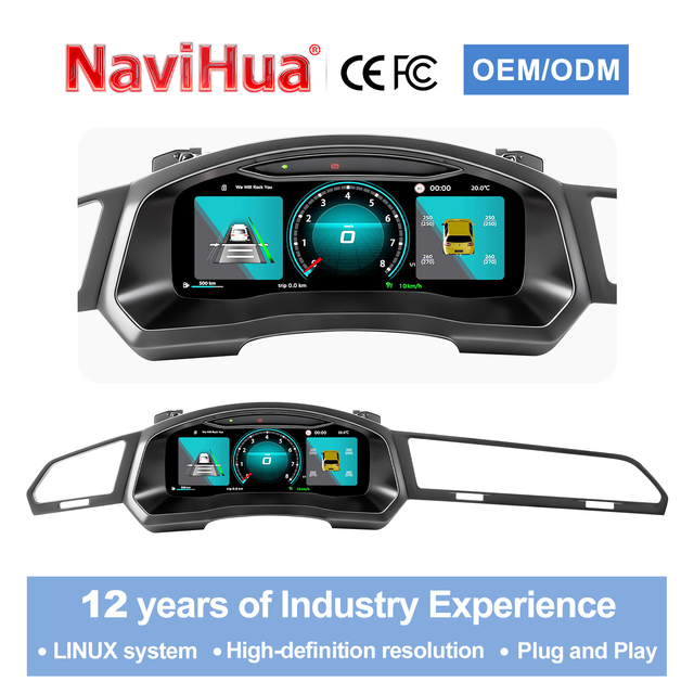 Car Digital Instrument Cluster LCD Dashboard Speedometer Panel for VW Tiguan L 2017-2021