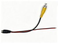 كابل تحويل من 4 دبابيس طيران ذكر إلى RCA ذكر مع موصل طاقة YEONHO