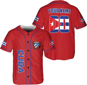 Vente en Gros Nouveau Design Hommes T-shirts Cubains de Haute Qualité Camisetas Béisbol Cuba - Product Image 2
