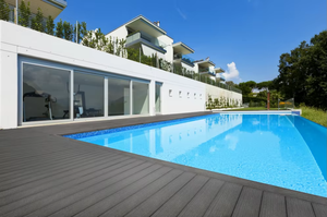 Paneles <span class=keywords><strong>de</strong></span> Suelo para Exterior AOLO AL-K146-23A <span class=keywords><strong>de</strong></span> <span class=keywords><strong>Madera</strong></span> Plástica Compuesta (WPC) para Jardín/Calle - Diseño Contemporáneo con Superficie Lisa - Product Image 4