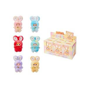 Samuel's Three Small Hair Magic Colorful Rabbit Plush Trendy Play Pendant Doll Ornaments 1/12 Scale Unisex Perfect Birthday Gift - Product Image 5