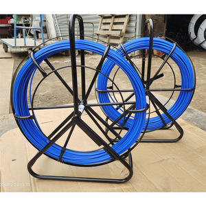 Cable Fish Tape Fibra <span class=keywords><strong>de</strong></span> vidrio 6MM 328FT 100 M Cable Running Rod Duct Rodder Fishtape Puller Conduct Puller - Product Image 3