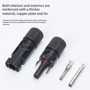 Connettore in ottone per <span class=keywords><strong>fotovoltaico</strong></span>, adattatore impermeabile, terminale di connessione rapida per <span class=keywords><strong>pannello</strong></span> solare, grado di protezione IP67, 20A 1000V - Product Image 5