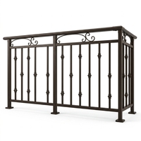 Grille de portail en acier galvanisé de luxe moderne et balustrade de balcon en aluminium, garde-corps élégant pour la maison