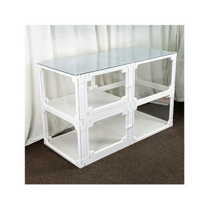 Corralito para Mascotas Moderno, Transparente y Seguro, Móvil, de 40 cm para Uso en Interiores con Perros Pequeños - Product Image 4