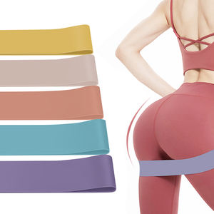 Bandes de résistance en latex antidérapantes Soft Yoga Pilates Stretching Home Workouts Skin Friendly Comfort <span class=keywords><strong>Resistance</strong></span> Bands - Product Image 6