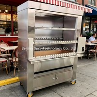 Oven Rotisserie Arang Komersial Rasa Arang Asli + Putar Otomatis: Picanha Lezat Sempurna Setiap Saat