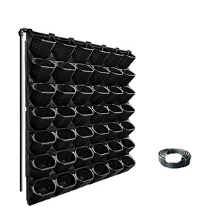 Jardinière murale moderne en plastique PP <span class=keywords><strong>de</strong></span> couleur personnalisée, système d'irrigation automatique, drainage respirant, <span class=keywords><strong>pot</strong></span> <span class=keywords><strong>de</strong></span> <span class=keywords><strong>fleurs</strong></span> pour la maison et le jardin - Product Image 1