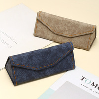 Vente en gros Boîte d'emballage pliable pour lunettes de soleil avec triangle Boîte à lunettes pliante avec logo personnalisé