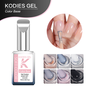 Vente en gros de <span class=keywords><strong>vernis</strong></span> à ongles en gel à <span class=keywords><strong>base</strong></span> de caoutchouc de couleur OEM/logo personnalisé <span class=keywords><strong>vernis</strong></span> en gel à <span class=keywords><strong>base</strong></span> élastique mélange de couleurs sans TPO sans Hema Nails Art - Product Image 1