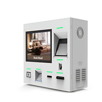 Kiosco de Autoservicio para Restaurantes de Comida Rápida, Pantalla Táctil, Escáner QR, Impresora Térmica, Terminal de Pago de 23.6 Pulgadas con Base