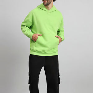 Jersey de hombre de alta calidad, venta al por mayor, básicos de invierno, mezcla de algodón para hombre, estampado térmico personalizado, bordado, sudaderas con capucha impresas - Product Image 2