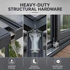 Invernadero Panorámico de Alta Resistencia con Estructura de Aluminio de 3.0mm y Vidrio para Villas de Lujo, con Certificación AS2047 y CE, Marca GELLJA - Product Image 5