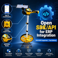 Roue de mesure intelligente avec calcul de surface, synchronisation via application Bluetooth, cartographie en temps réel, étanche IP44, pour relevés routiers extérieurs