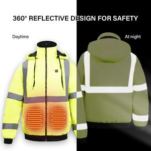 NEW <strong>Safety</strong> Smart Heat Reflective <strong>Jacket</strong> 5 Zone Heating 5V USB Construction Traffic WORK Heating Pad <strong>Jacket</strong> - Product Image 4