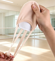Chaussons de danse respirants pour femmes, demi-semelles, pour pirouettes, gymnastique, ballet et yoga