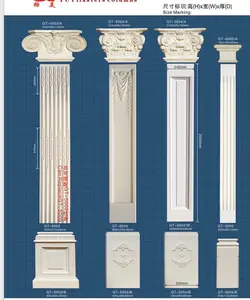 Elegant Roman Pillar Design Decoration Pu Columns For Indoor And Outdoor