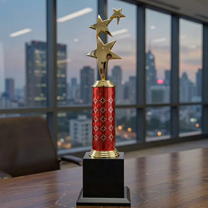 Trophées en métal moulé sous pression gravés de qualité supérieure Pooja Piru pour les bureaux d'entreprise, les événements sportifs, les célébrations de l'excellence, imprimés en UV - Product Image 1