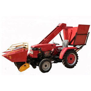 2 row corn combine harvester with high efficiency