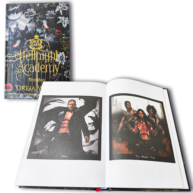 Colorful Editions Collection Self Publishing Case Custom Hardcover Book Print Hardback Romantic Novel Books with Sprayed Edges
