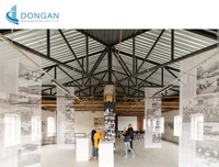 Edificio de Galería de Arte con Estructura de Acero Personalizada, Espacio Prefabricado Multifuncional para Actuaciones y Exposiciones