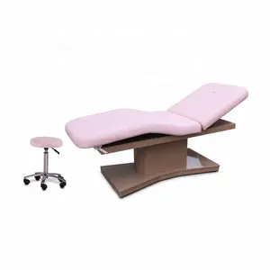 Lüks Modern çok fonksiyonlu Salon Spa 3 elektrik motorları pembe güzellik tedavisi yüz kirpik kozmetik yatak kirpik masaj masası