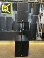 Caisson de basses actif stéréo de 18 pouces, 2400 W de puissance de pointe, pour DJ et événements festifs
