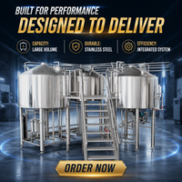 Équipement de brasserie automatique HG en acier inoxydable 304, cuve sous pression de 2000L à 50000L, système de brassage de bière avec PLC pour le projet en Turquie - En vente