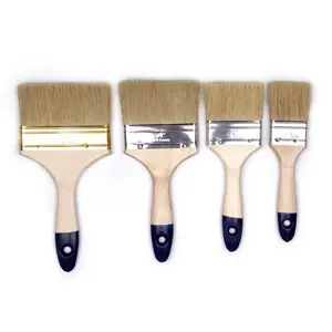 high quality low price bristle paint brush multiple sizes selectable wooden handle paint brush