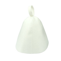 Gorro de Sauna de Fieltro Reciclado Verde al por Mayor con Logotipo Personalizado OEM ODM Directo de Fábrica para Baño de Vapor y Spa, Ideal para Banya Rusa