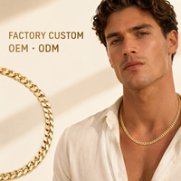 Collier cubain personnalisé en acier inoxydable de 8 mm et 24 pouces, plaqué or PVD, fabricant de bijoux OEM ODM, collier cubain