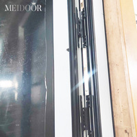 Porte battante en aluminium et verre pour villa, projet résidentiel Meidoor 90, porte extérieure de patio, porte française
