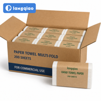 Serviettes en papier pour les mains en gros, personnalisées, OEM, fabriquées en usine, pliées, résistantes, à forte absorption, pour usage hôtelier