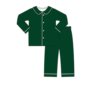 Pigiama personalizzato invernale natalizio in velluto di cotone per bambini - Product Image 3