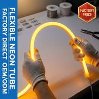 Tube néon LED ABS à éclairage 360°, IP67, découpable, flexible, USB, jaune, rouge, blanc, pour bar, comptoir, bordure, bande lumineuse, directement de l'usine