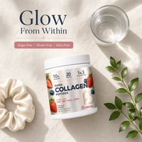 Collagène hydrolysé en poudre BioFlex Super Collagen Peptides types 1 et 3 pour les cheveux, la peau, les ongles et le soutien des articulations 10g