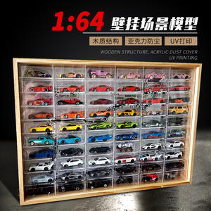 เครื่องประดับติดผนังขนาด<span class=keywords><strong>1</strong></span>:<span class=keywords><strong>64</strong></span>สเกลโรงจอด<span class=keywords><strong>รถ</strong></span>จำลอง30คันฉากที่จอด<span class=keywords><strong>รถ</strong></span>จำลองแบบอะคริลิค - Product Image 3