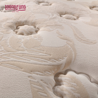 Matelas hybride personnalisé haut de gamme LOONGFUNG, ressorts ensachés et latex naturel, taille complète, ODM/OEM pour la maison et les chambres d'hôtel