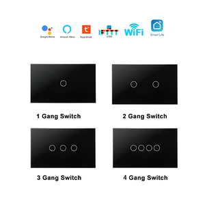 Interruptor de pared de luz inteligente Wifi 4Gang con control de aplicación Tuya Compatible con Android Google Home y AP Compatible con Smart Home Automation - Product Image 4
