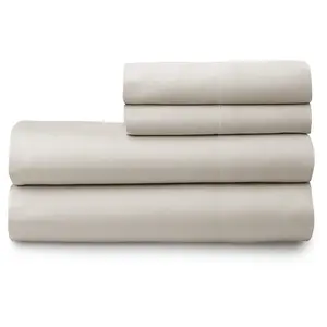 Ensemble de draps de lit en bambou 100% biologique, housse de couette blanche de luxe, vente directe d'usine