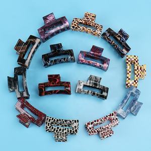 ที่หนีบผมอะซิเตทระดับสูง6ซม.,ที่หนีบผมทรงสี่เหลี่ยม26สีสำหรับเด็กผู้หญิง - Product Image 4